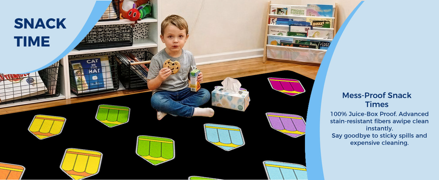 Colorful Pencil Classroom Rug classroom rug scene image 10