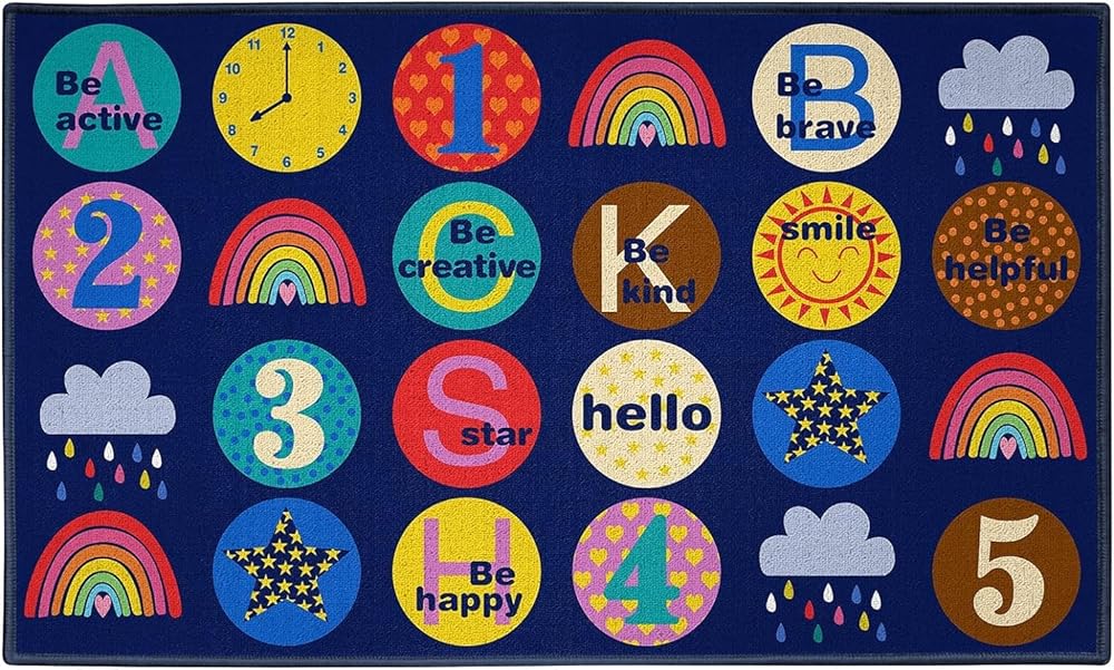 Cheap Educational Classroom Rug | Morning Meetings Carpet