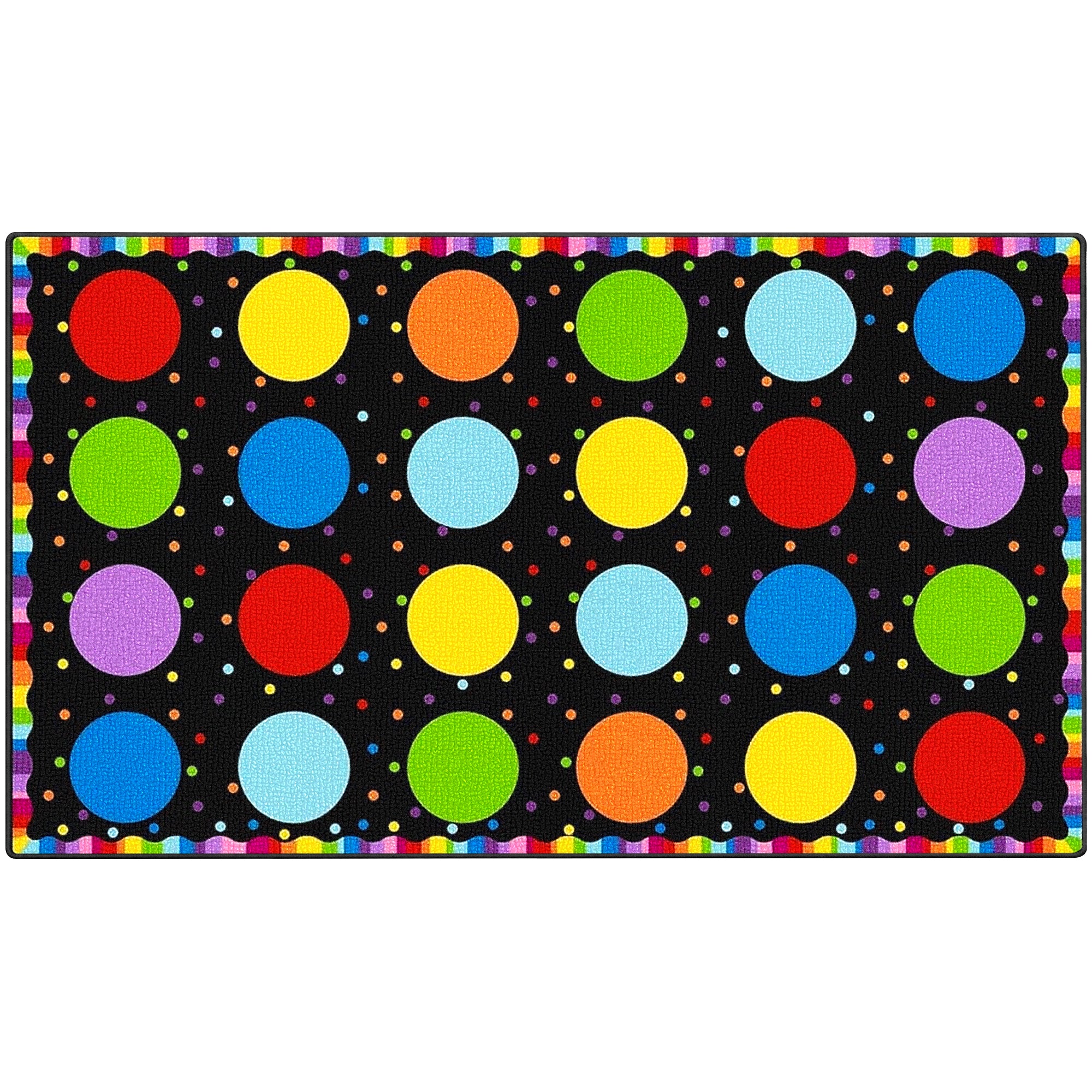 Colorful Gradient Circle Classroom Seating Rug