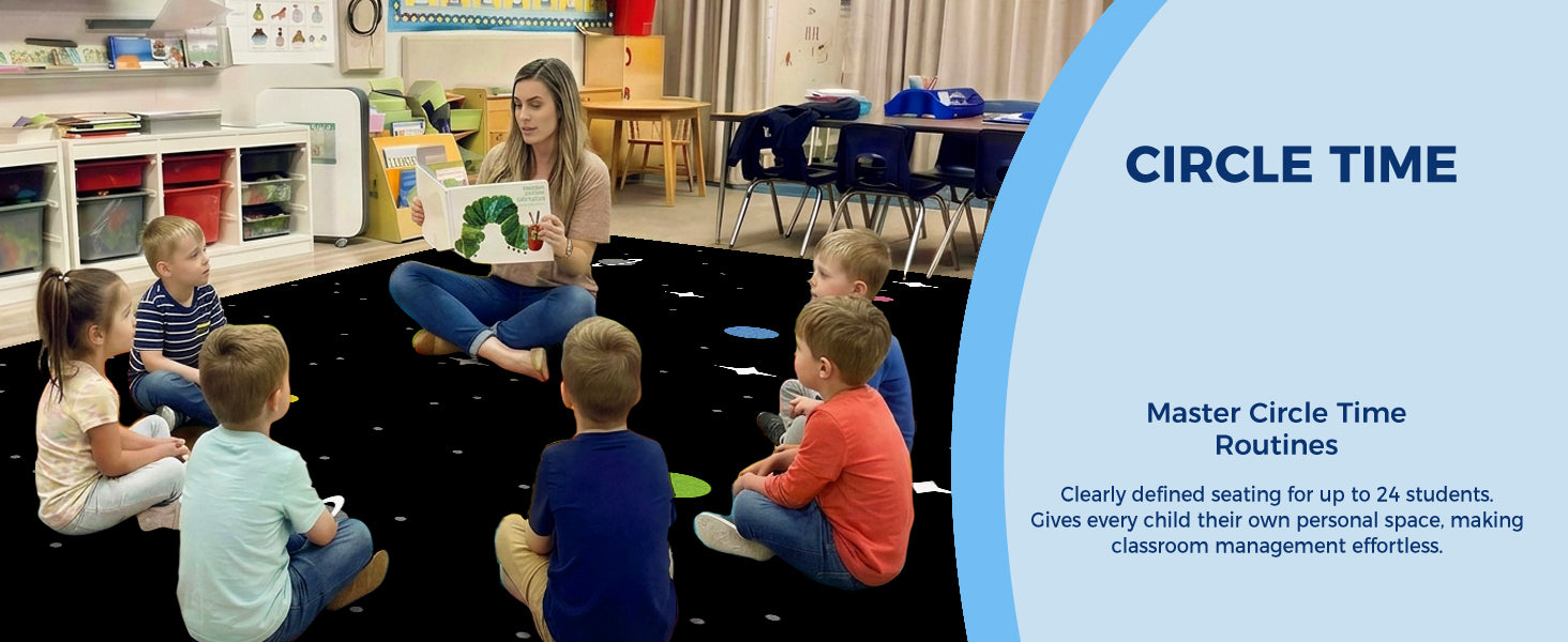 Black Space Classroom Rug classroom rug scene image 11