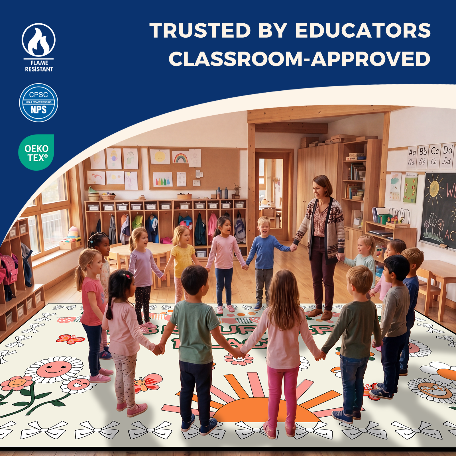 Our Happy Place Classroom Rug