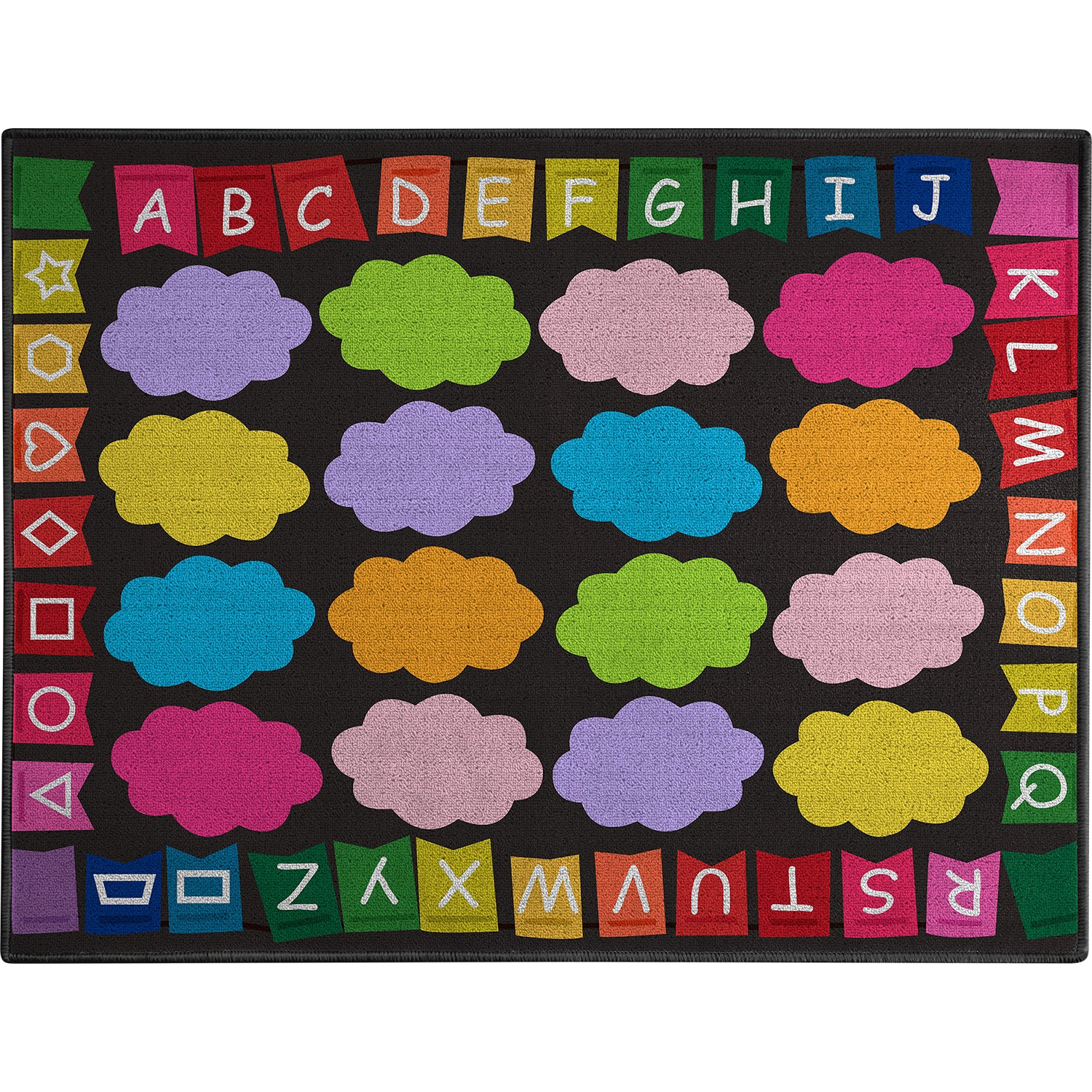 Clouds Alphabet Sit Spots Classroom Rug By Booooom Jackson