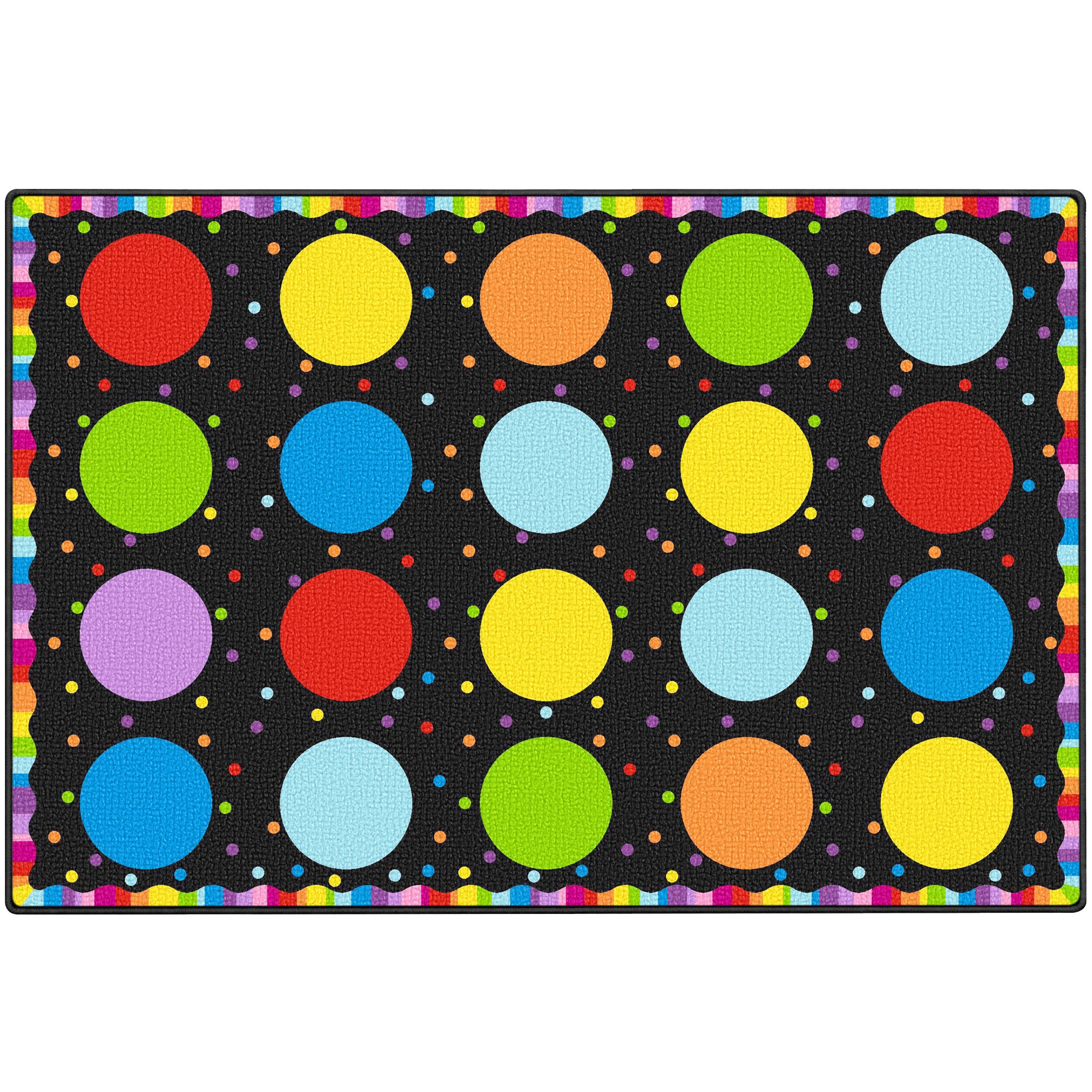 20-Seat Confetti Dot Classroom Rug
