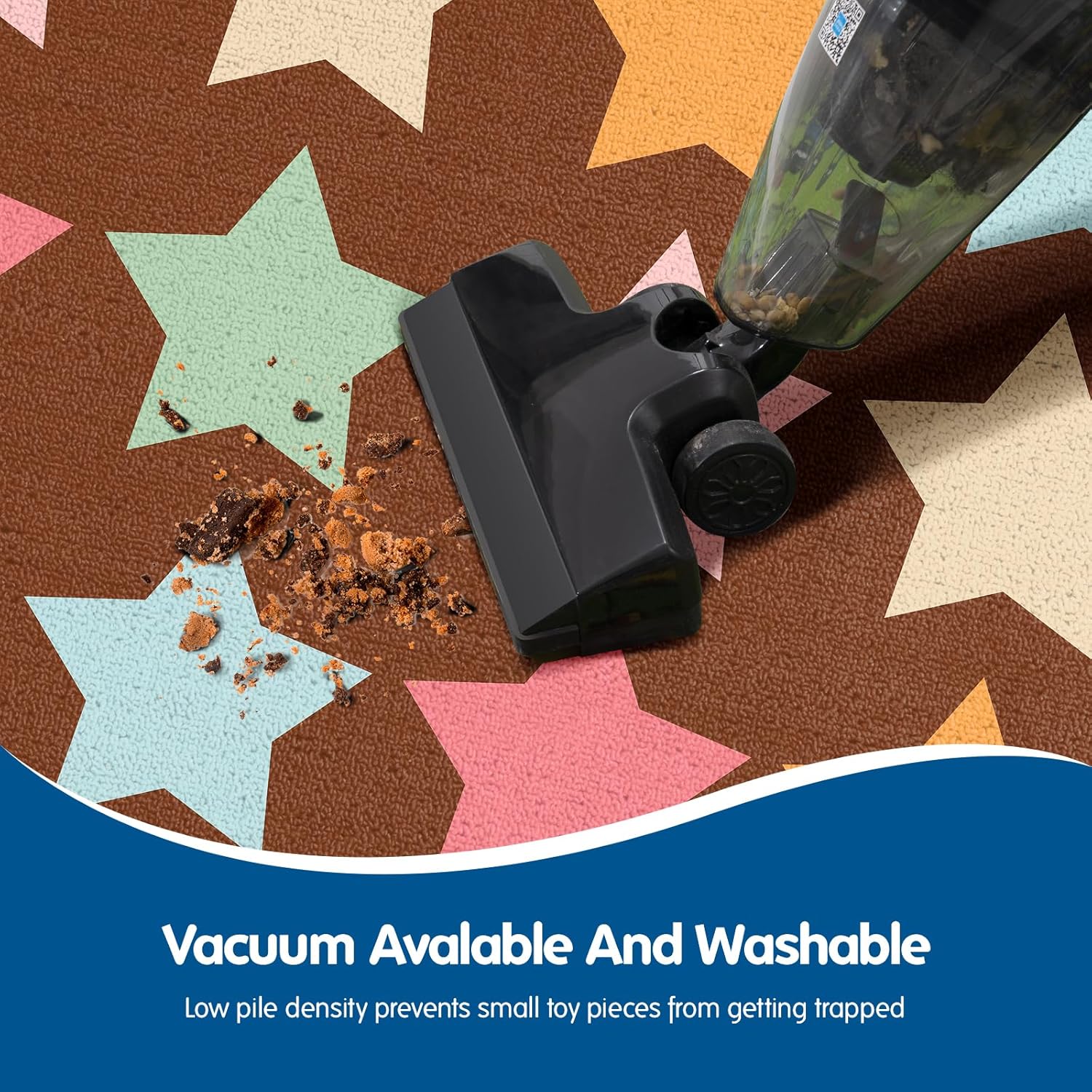 Brown Star Classroom Rug