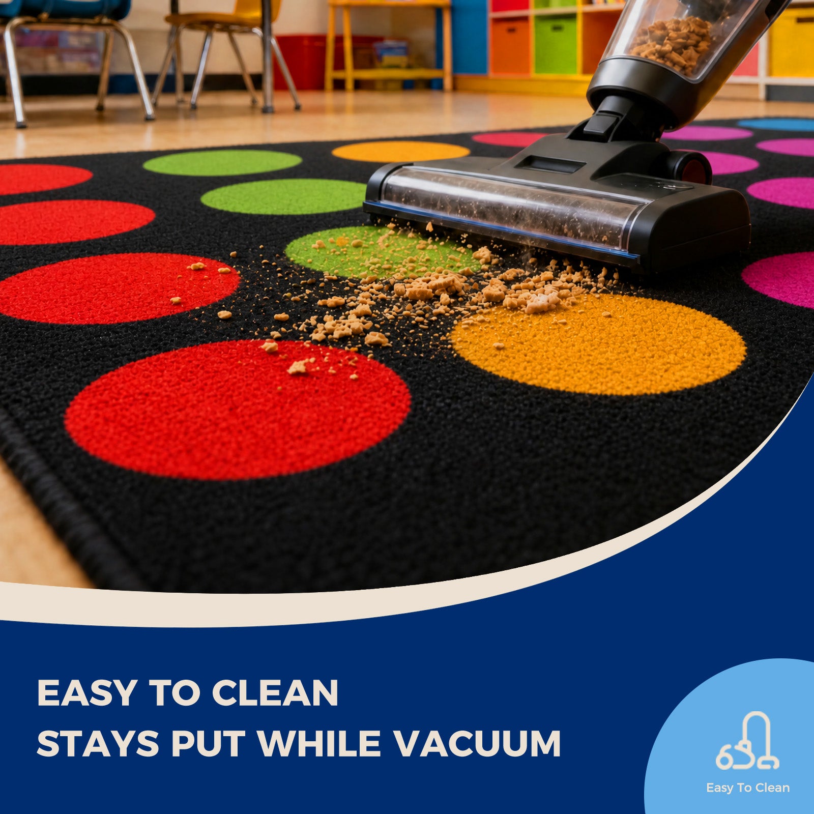 20-Seat Color Dot Classroom Rug