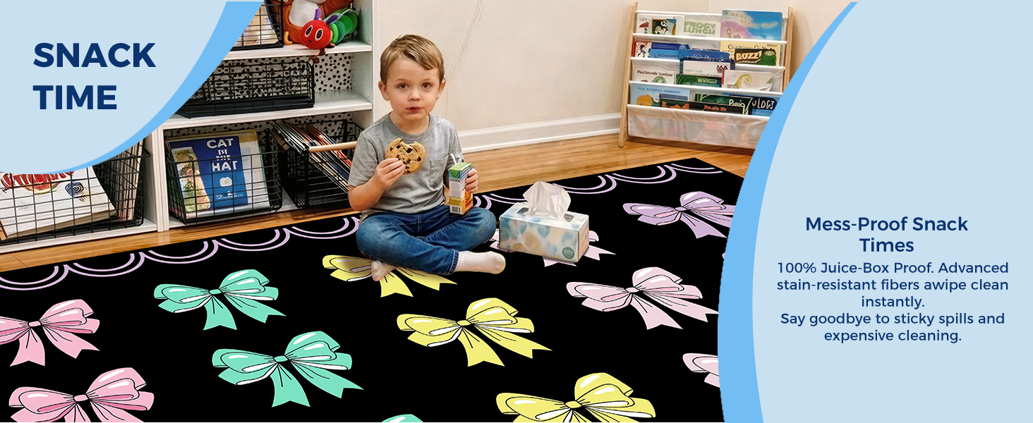 Scalloped Bow Classroom Rug classroom rug scene image 9