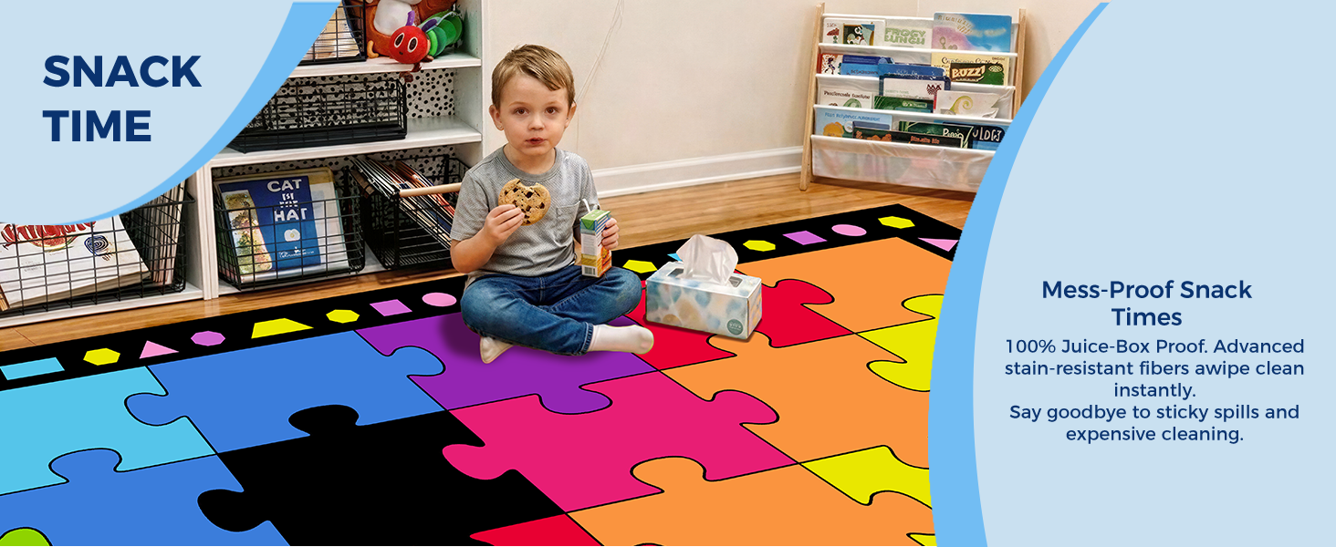 Puzzle Paradise Color Block Classroom Rug classroom rug scene image 9