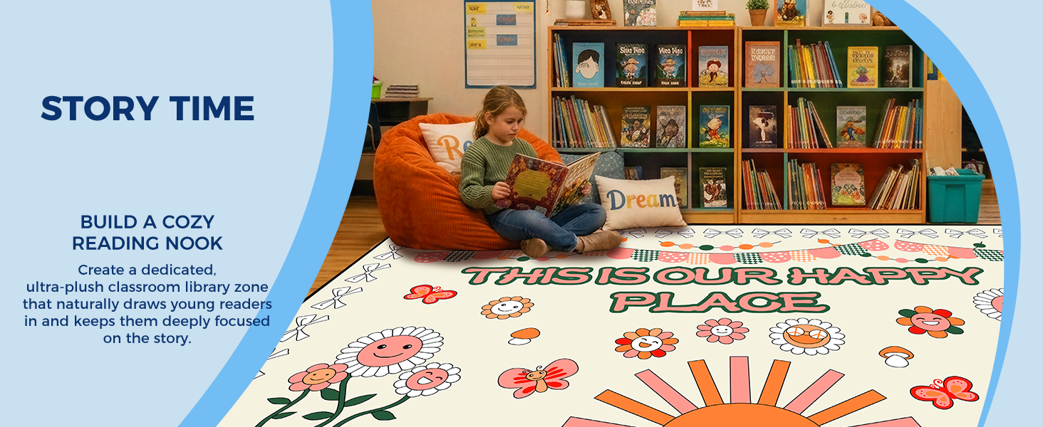 Our Happy Place Classroom Rug classroom rug scene image 11