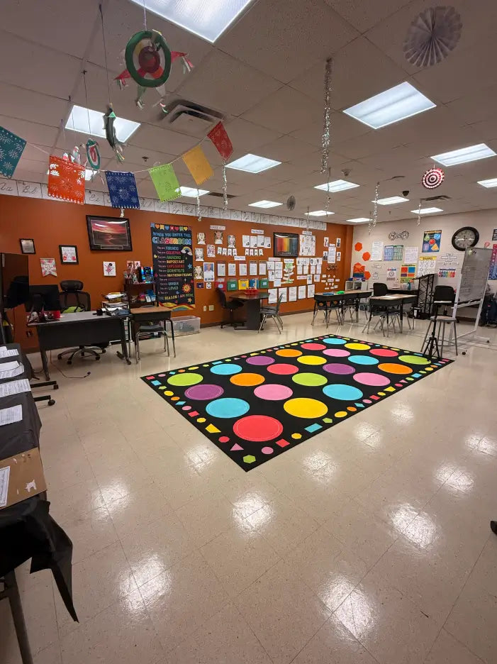 Pastel Macaron Classroom Rug