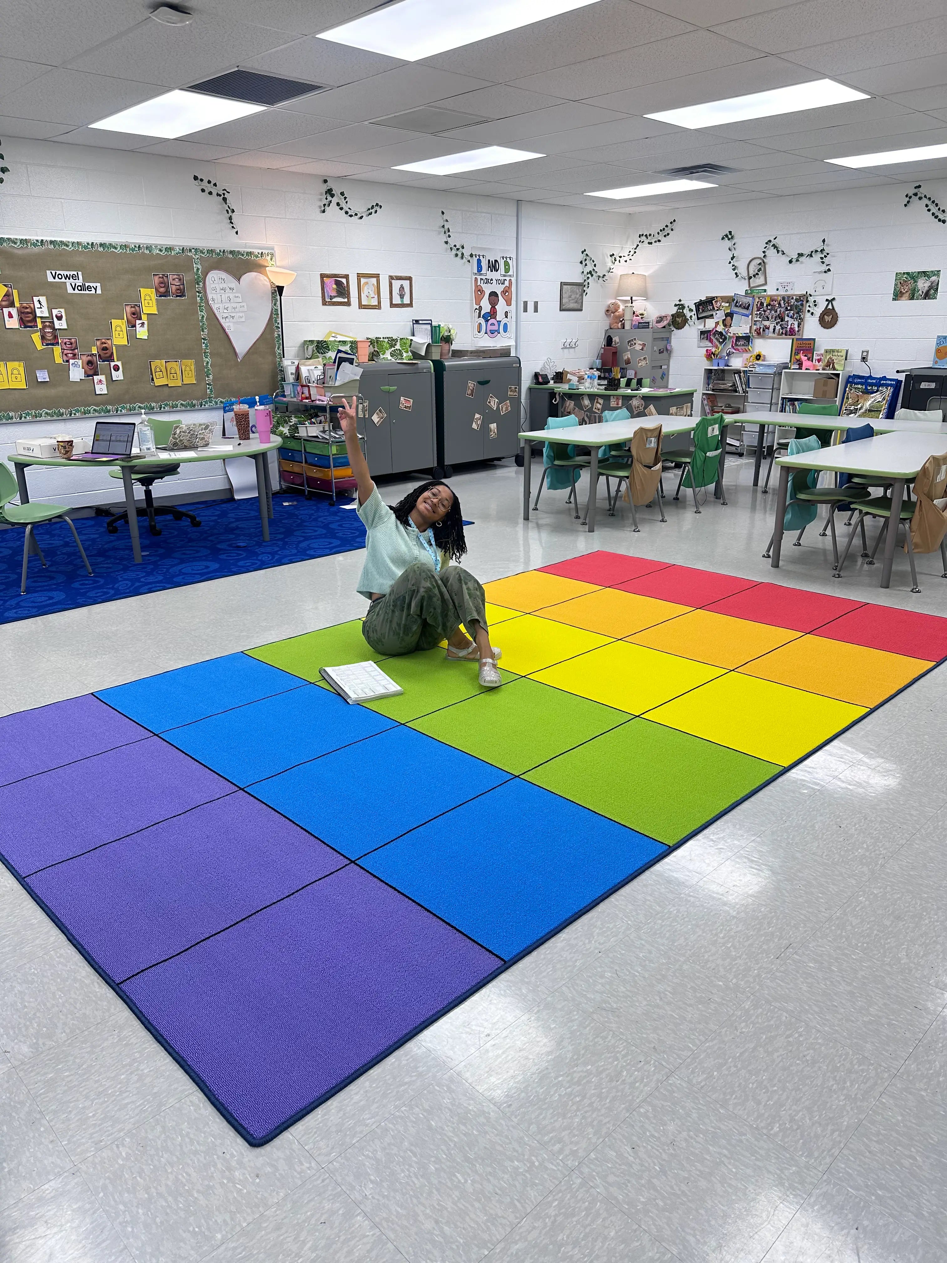 Rainbow Classroom Rug